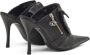 Diesel D-Venus Pocket 100mm leren muiltjes Bruin - Thumbnail 3