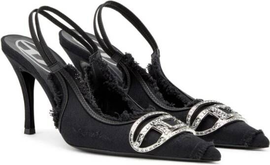 Diesel D-Venus slingback pumps Zwart
