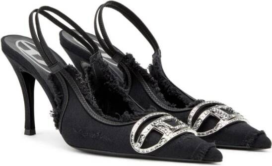 Diesel D-Venus slingback pumps Zwart