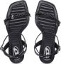 Diesel D-Vina 90mm lakleren sandalen Zwart - Thumbnail 4