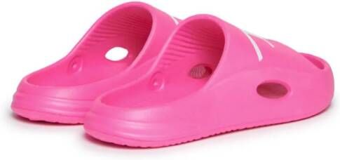 Diesel Kids Chunky slippers met logoprint Roze