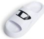 Diesel Kids Chunky slippers met logoprint Wit - Thumbnail 4