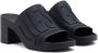 Diesel Sa-Pamela H sandalen met logo-reliëf Zwart - Thumbnail 2