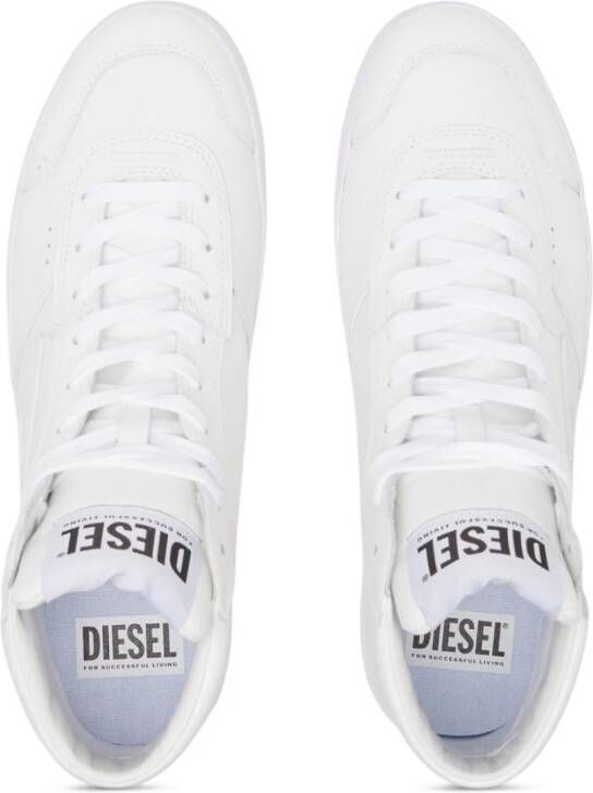 Diesel S-Leroji leren high-top sneakers Wit