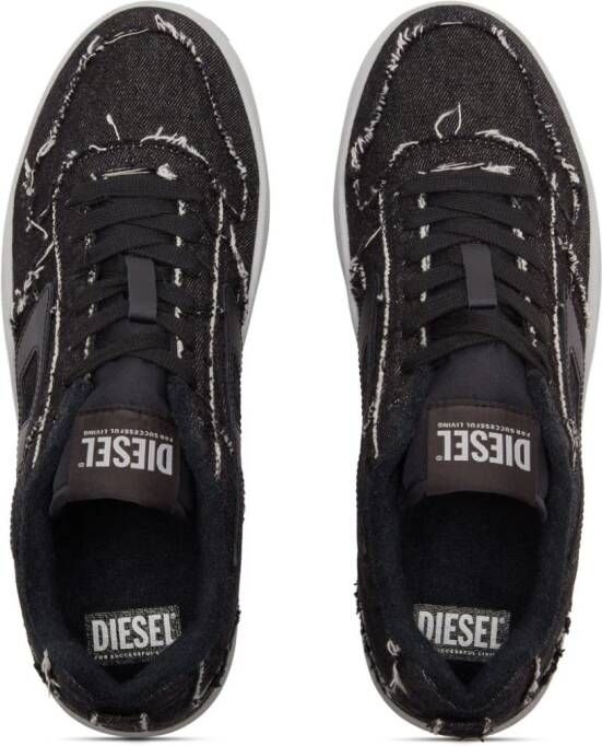 Diesel S-Ukiyo denim sneakers Zwart