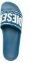 Diesel Sa-Mayemi slippers met logo-reliëf Blauw - Thumbnail 4
