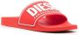 Diesel Sa-Mayemi-Cc slippers met logo-reliëf Rood - Thumbnail 2
