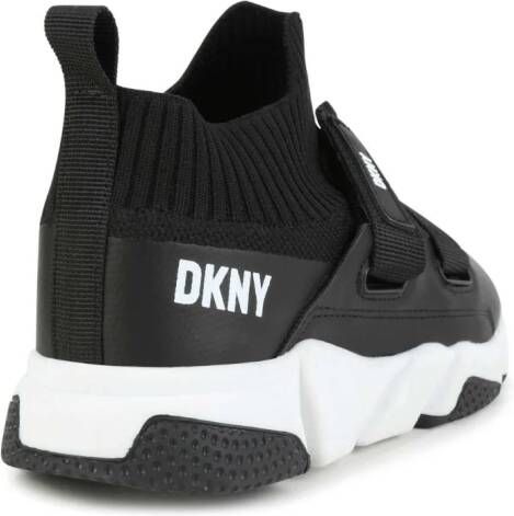 Dkny Kids Sneakers met klittenband Zwart