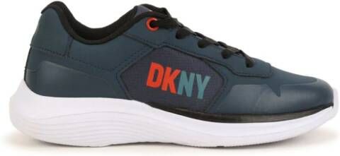 Dkny Kids Sneakers met logoprint Blauw