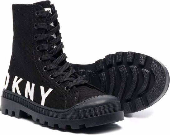 Dkny Kids Sneakers met logoprint Zwart