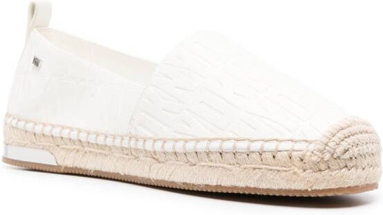 DKNY Espadrilles met logoplakkaat Wit