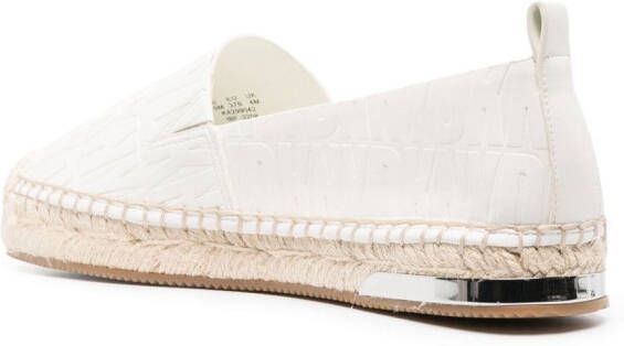 DKNY Espadrilles met logoplakkaat Wit