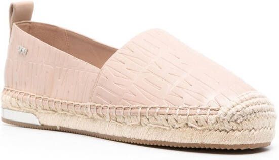 DKNY Makalina espadrilles met monogram Beige