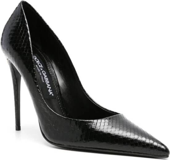 Dolce & Gabbana Leren pumps 100 mm Zwart