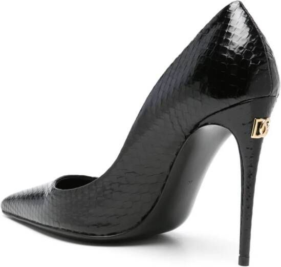 Dolce & Gabbana Leren pumps 100 mm Zwart