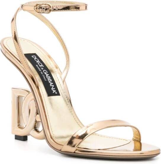 Dolce & Gabbana 105 leren sandalen Goud