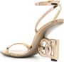 Dolce & Gabbana 105 leren sandalen Goud - Thumbnail 3