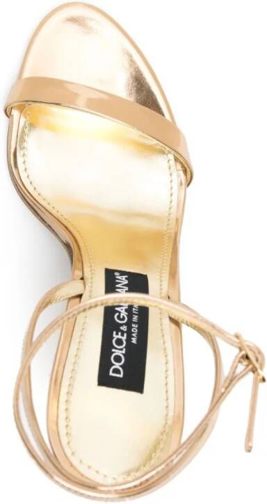 Dolce & Gabbana 105 leren sandalen Goud