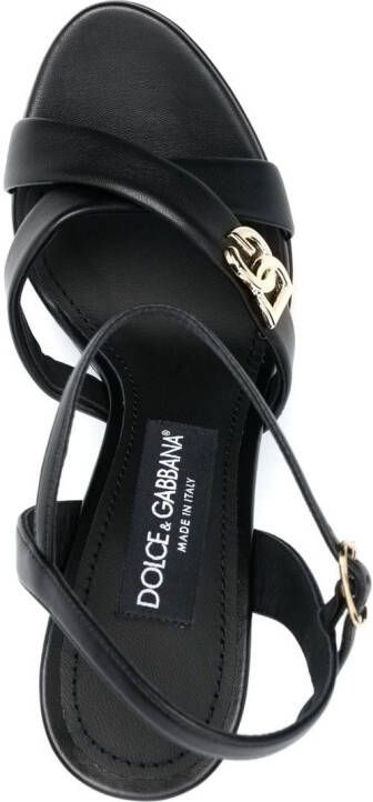 Dolce & Gabbana Stiletto sandalen Zwart
