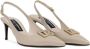 Dolce & Gabbana Slingback pumps met logo Beige - Thumbnail 2