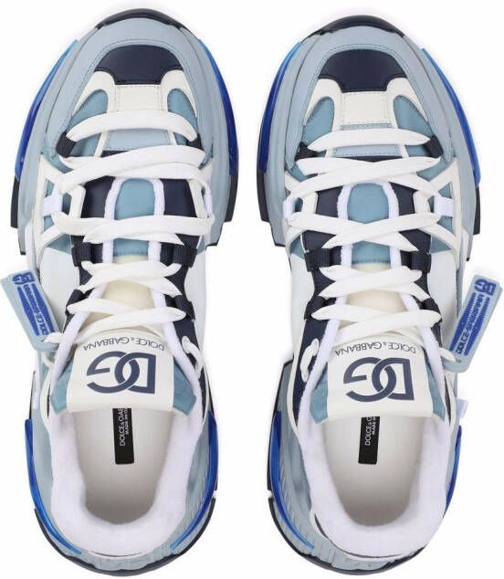 Dolce & Gabbana Airmaster sneakers met vlakken Blauw