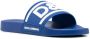 Dolce & Gabbana Badslippers met logoprint Blauw - Thumbnail 2