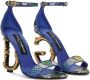 Dolce & Gabbana Baroque DG sandalen Blauw - Thumbnail 2