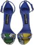 Dolce & Gabbana Baroque DG sandalen Blauw - Thumbnail 4