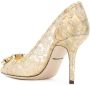 Dolce & Gabbana Belluci pumps dames leer Swarovski kristal katoen leer zijde 35 5 Goud - Thumbnail 2