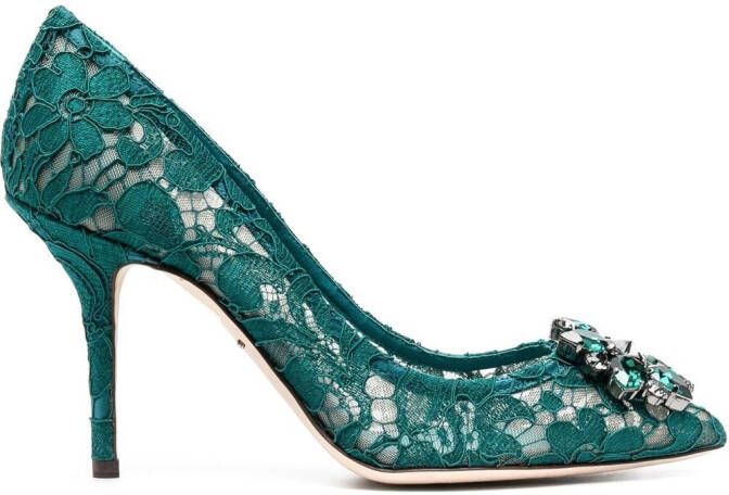 Dolce & Gabbana Belluci pumps Groen