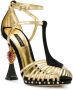 Dolce & Gabbana Bette gebeeldhouwde hak sandalen Zwart - Thumbnail 2