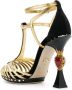 Dolce & Gabbana Bette gebeeldhouwde hak sandalen Zwart - Thumbnail 3