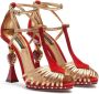 Dolce & Gabbana Bette sandalen met bewerkte hak Rood - Thumbnail 2