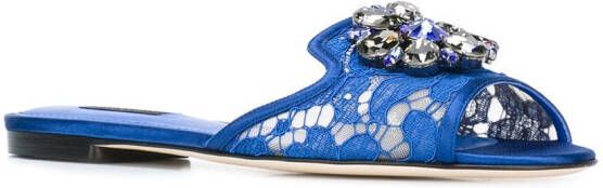 Dolce & Gabbana Bianca sandalen Blauw