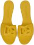 Dolce & Gabbana Bianca slippers met logo Geel - Thumbnail 4