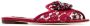 Dolce & Gabbana Bianca crystal-embellished lace sandals Rood - Thumbnail 2