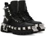 Dolce & Gabbana Combat boots met studs Zwart - Thumbnail 2