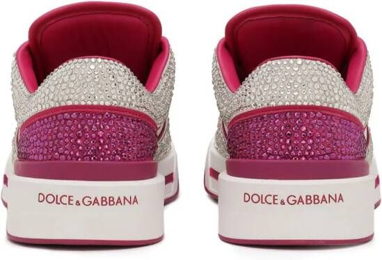 Dolce & Gabbana Sneakers verfraaid met kristallen Wit