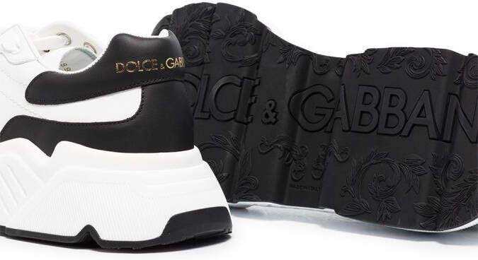 Dolce & Gabbana Daymaster leren sneakers Wit