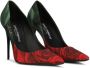 Dolce & Gabbana Décolleté pumps met roosprint Zwart - Thumbnail 2