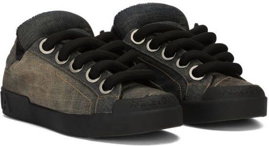 Dolce & Gabbana Denim sneakers Blauw