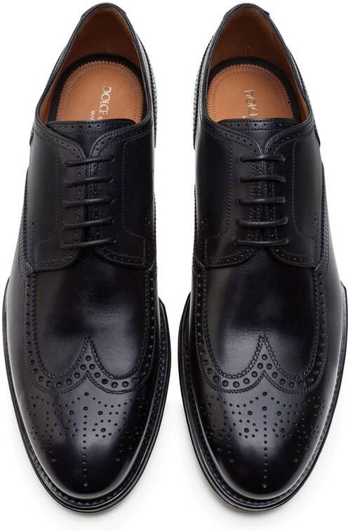 Dolce & Gabbana Derby schoenen met broguedetail Zwart