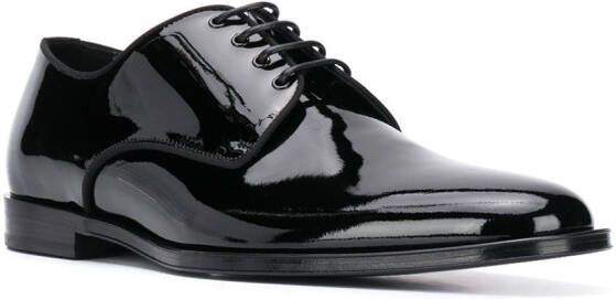 Dolce & Gabbana Derby schoenen met glossy-effect Zwart