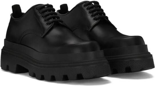Dolce & Gabbana Derby schoenen met plateauzool Zwart