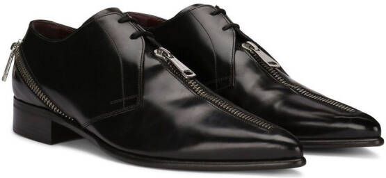 Dolce & Gabbana Derby schoenen met rits Zwart