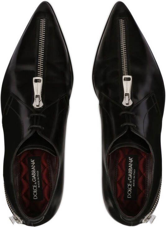 Dolce & Gabbana Derby schoenen met rits Zwart