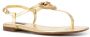 Dolce & Gabbana Devotion sandalen met T-bandje Goud - Thumbnail 2