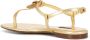 Dolce & Gabbana Devotion sandalen met T-bandje Goud - Thumbnail 3