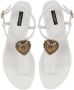 Dolce & Gabbana Devotion leren sandalen Wit - Thumbnail 4