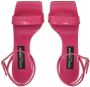 Dolce & Gabbana 3.5 105mm leren sandalen met krokodillen-reliëf Roze - Thumbnail 4